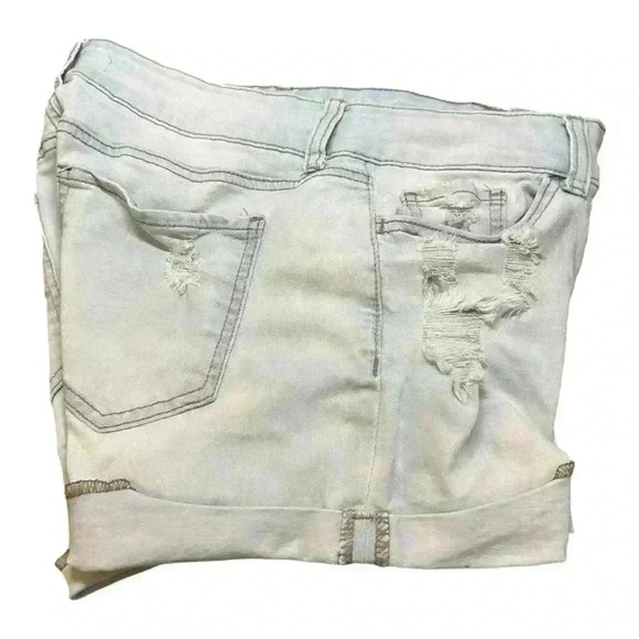 SO junior distressed denim shorts size 9 - Picture 6 of 9
